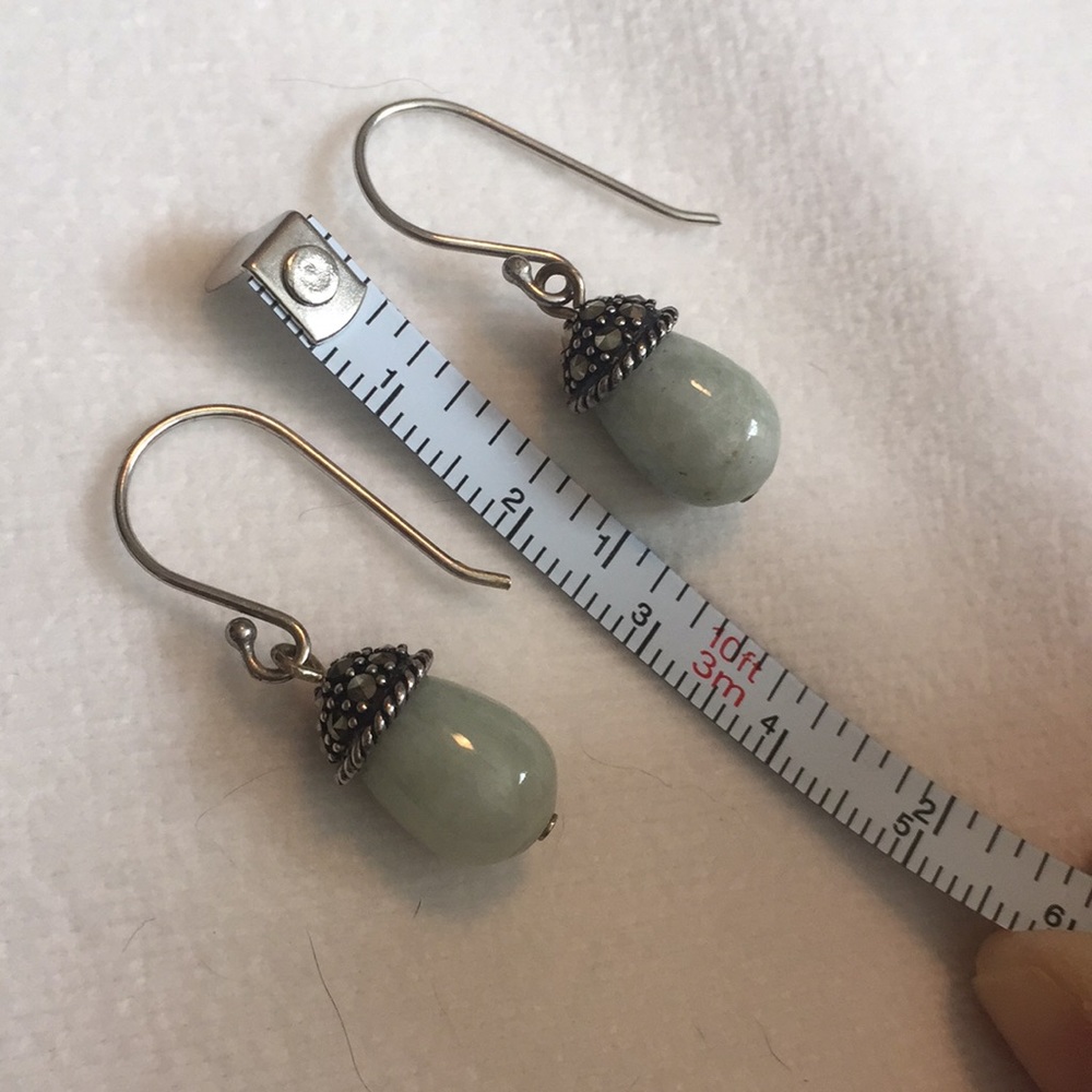 Vintage jade earrings💗 - Picture 4 of 4